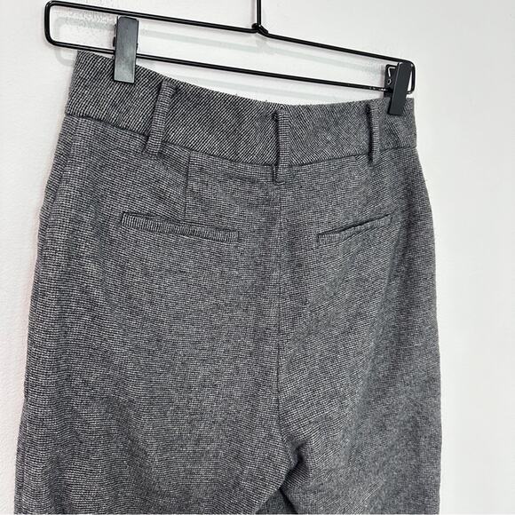 Wilfred Aritzia Jallade High Rise Wool Trouser Pant Tweed Grey 4 Preppy Classic - Picture 3 of 9